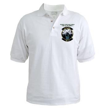 MUAVS3 - A01 - 04 - Marine Unmanned Aerial Vehicle Sqdrn 3 with Text - Golf Shirt - Click Image to Close